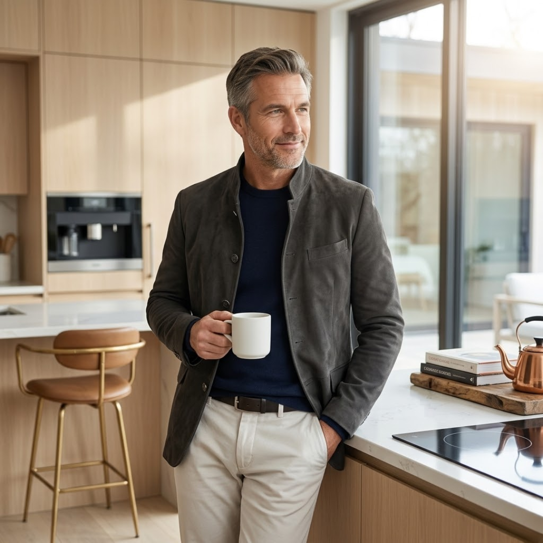 Modern Button Cardigan for Men, Casual Style