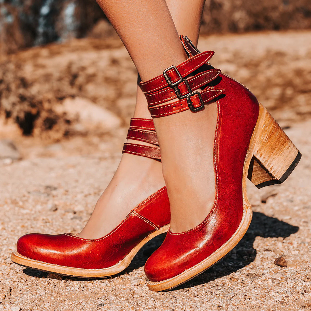 Classic Strap Heels for Women, Comfortable Style