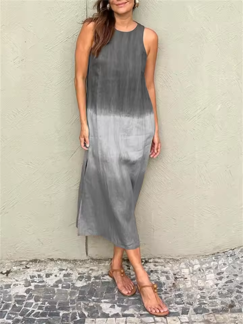 Women's Sleeveless Round Neck Summer Dress