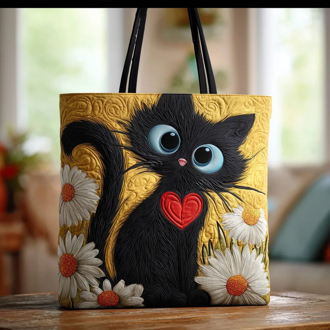 Multicolor Adorable Cat Art Tote Bag