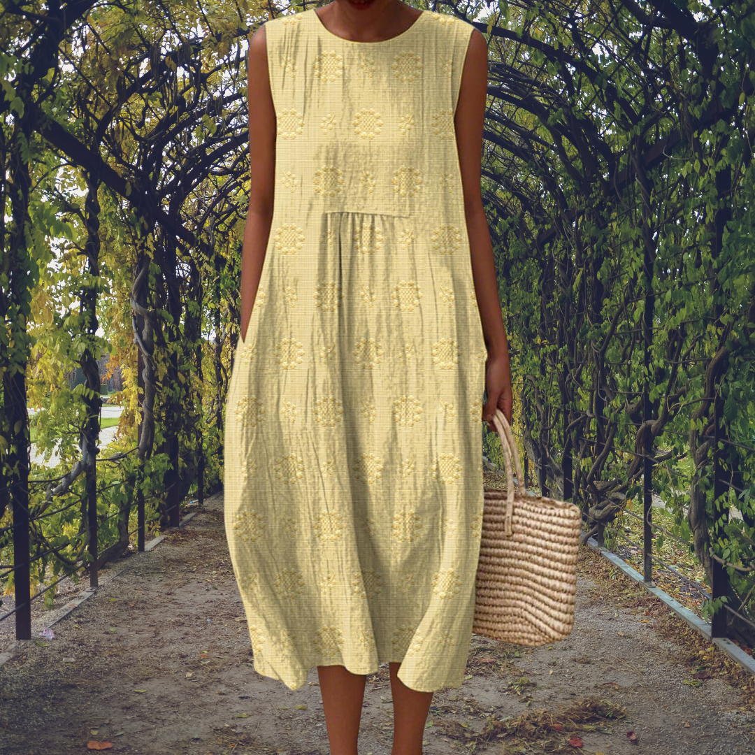 Elegant Sleeveless Pocket Dress for Women
