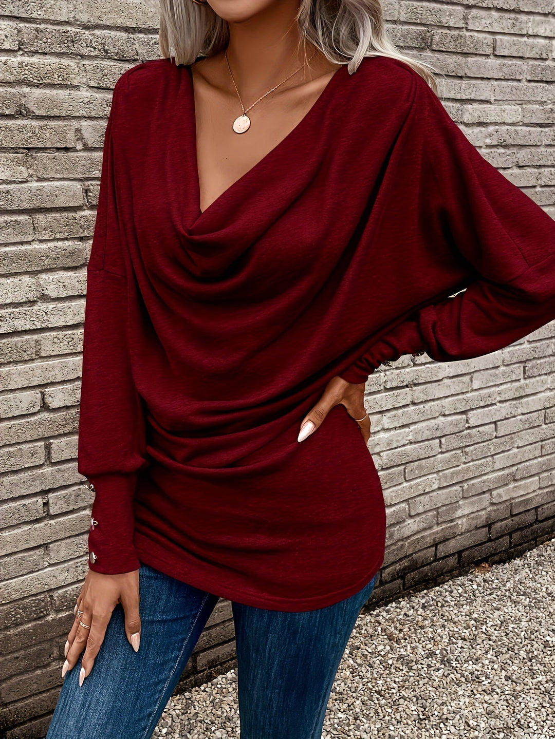 Relaxed Long Sleeve Top for Women