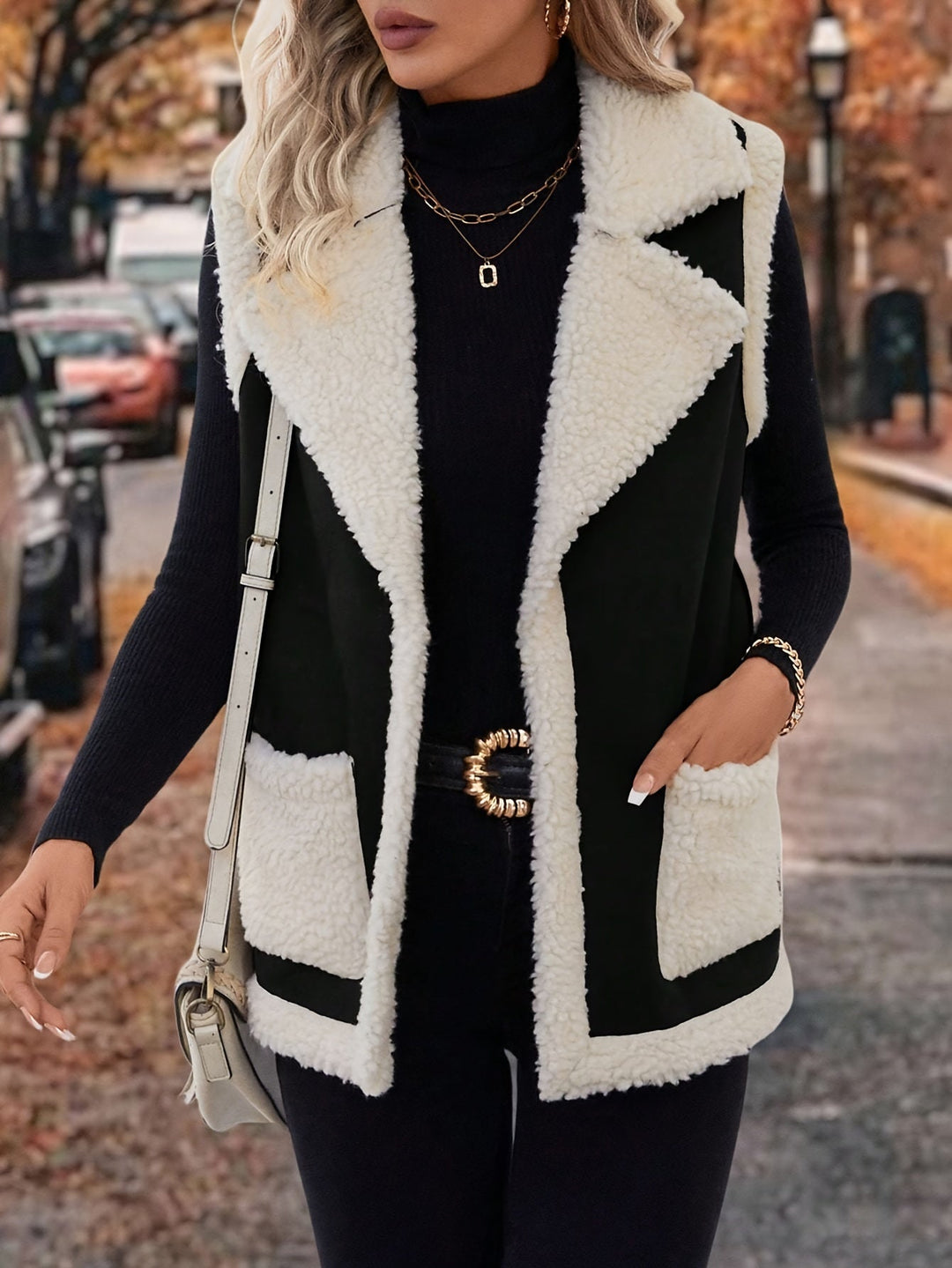 Cozy Lapel Warm Vest for Women