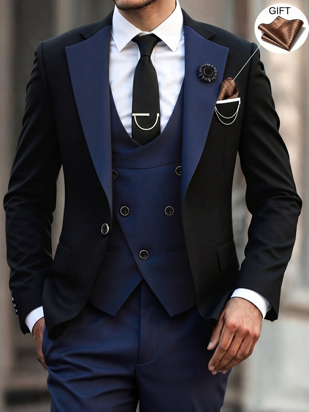 Three-Piece Suit, Men's Tailored Fit