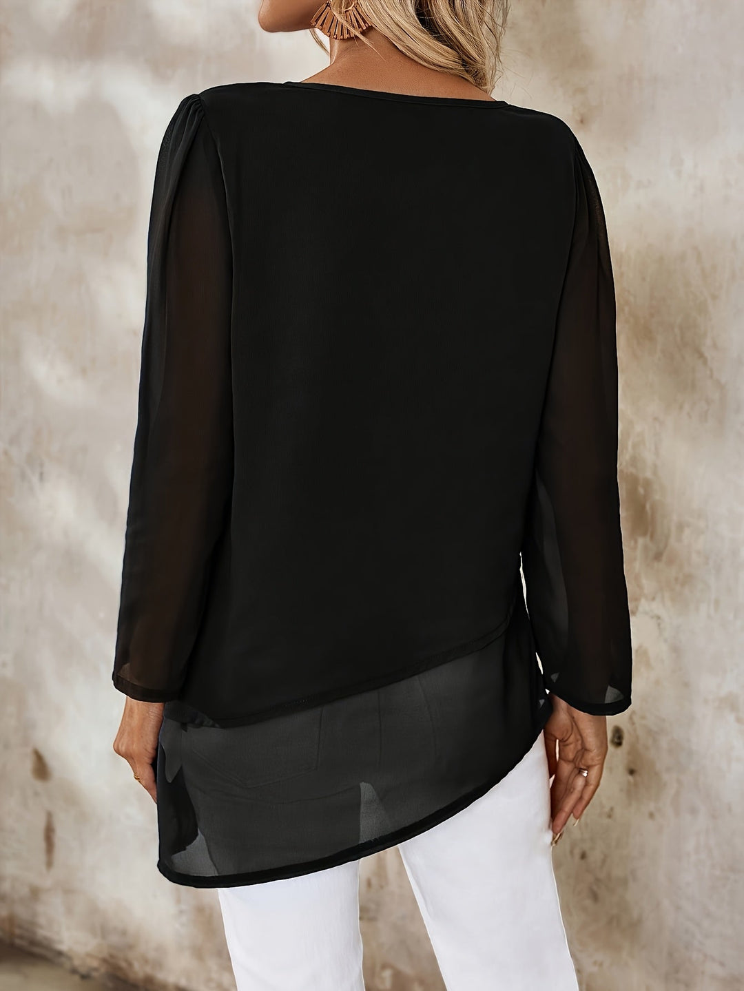 Layered Flowing Blouse for Women