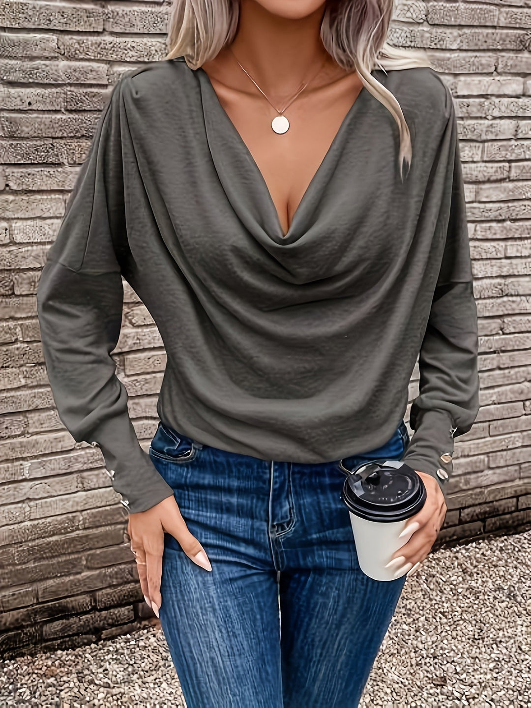 Relaxed Long Sleeve Top for Women