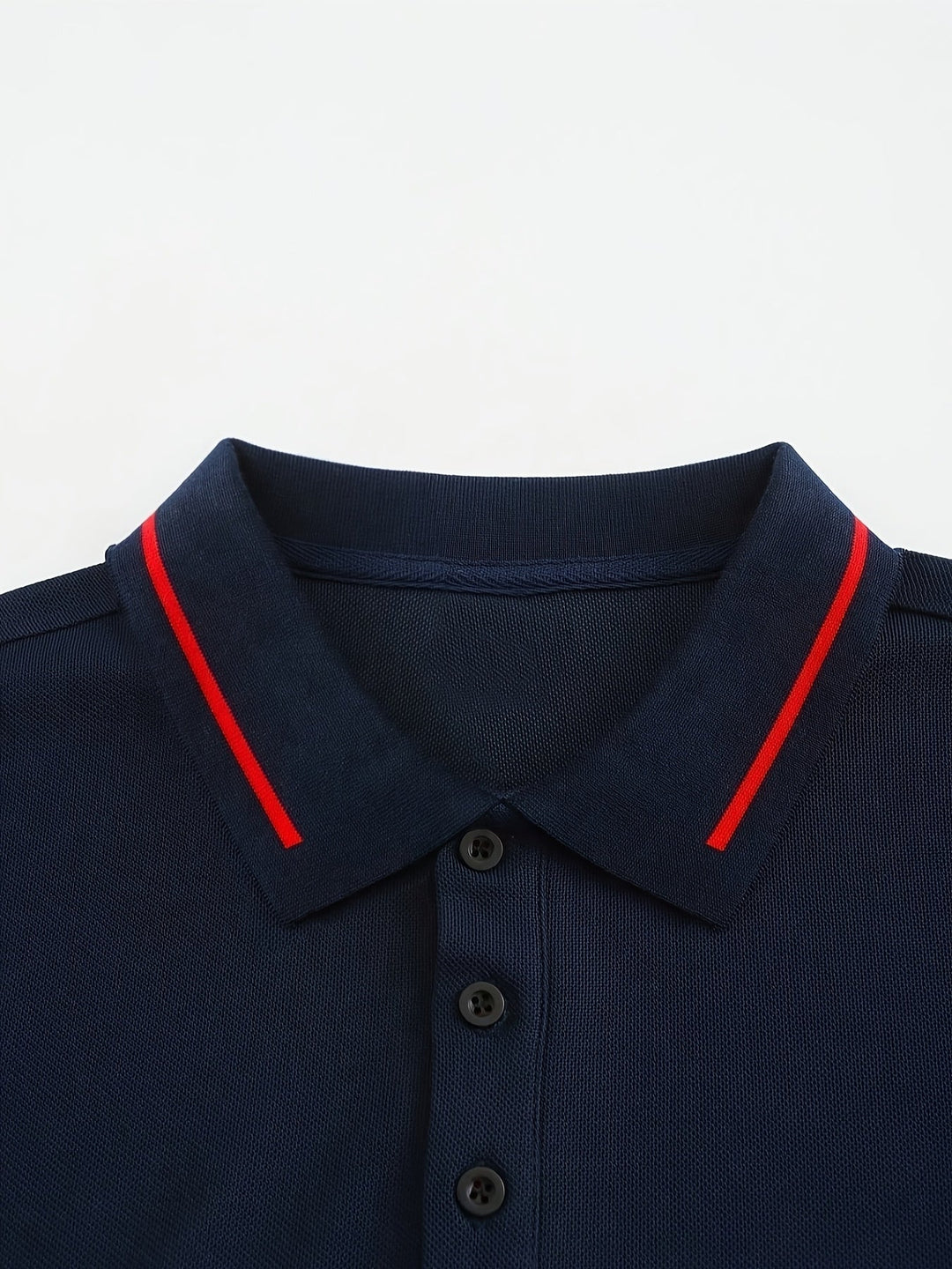 Long-Sleeve Polo Shirt for Men, Refined Style