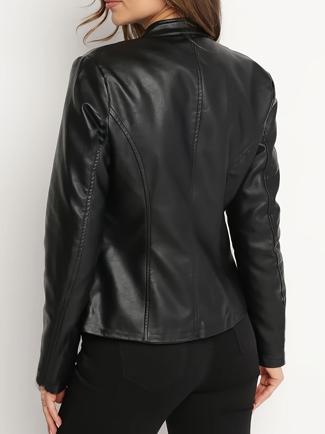 Women's Zip-Front Biker Jacket
