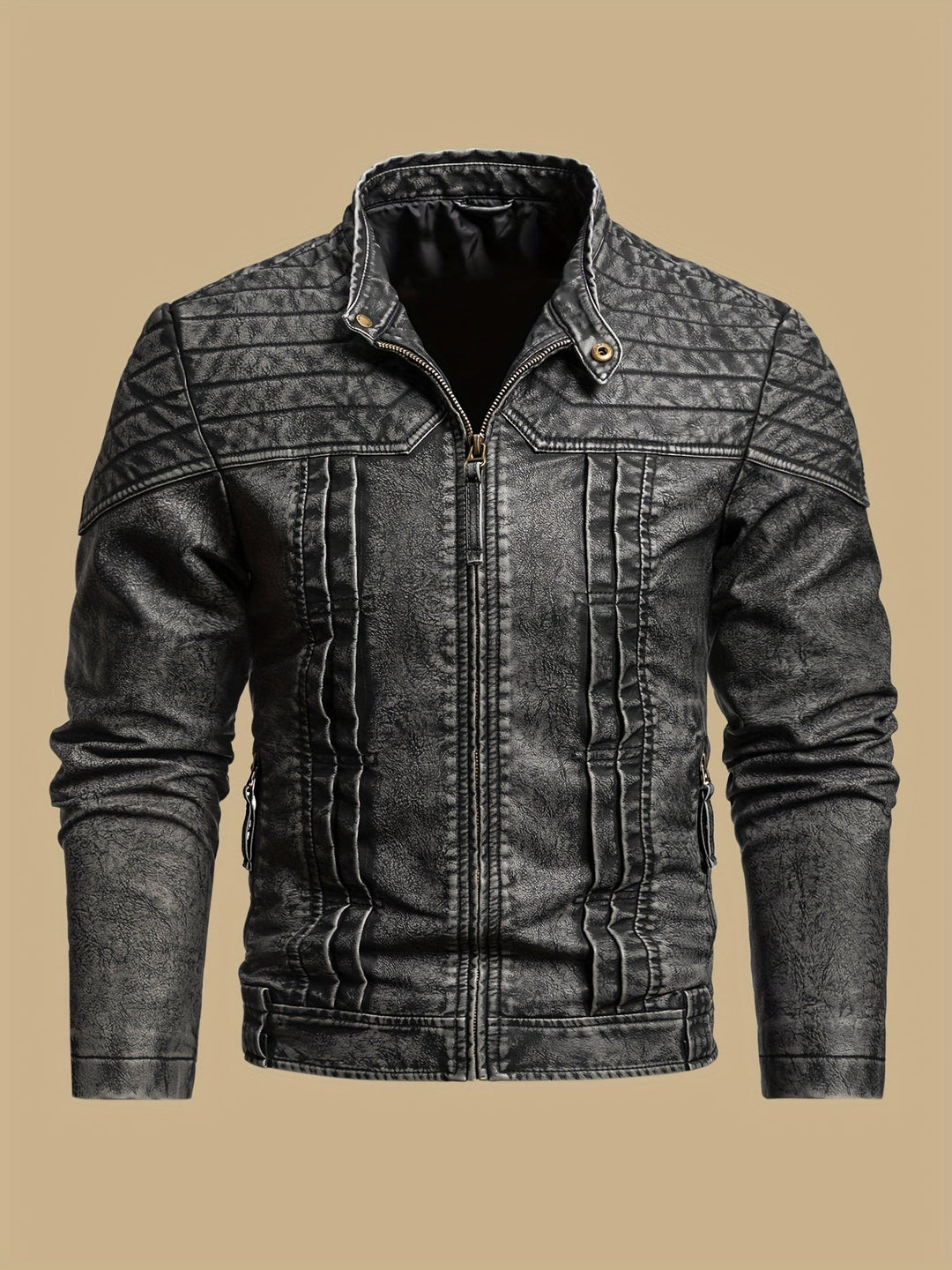 Moto Jacket for Men, Rugged Style
