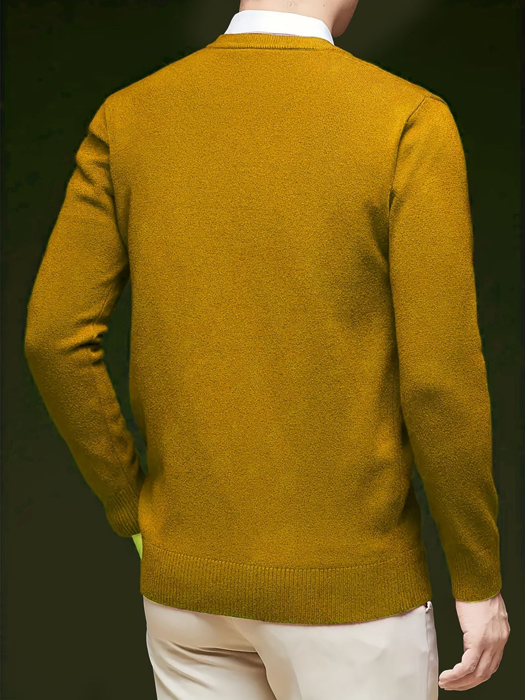 Refined V-Neck Sweater for Men