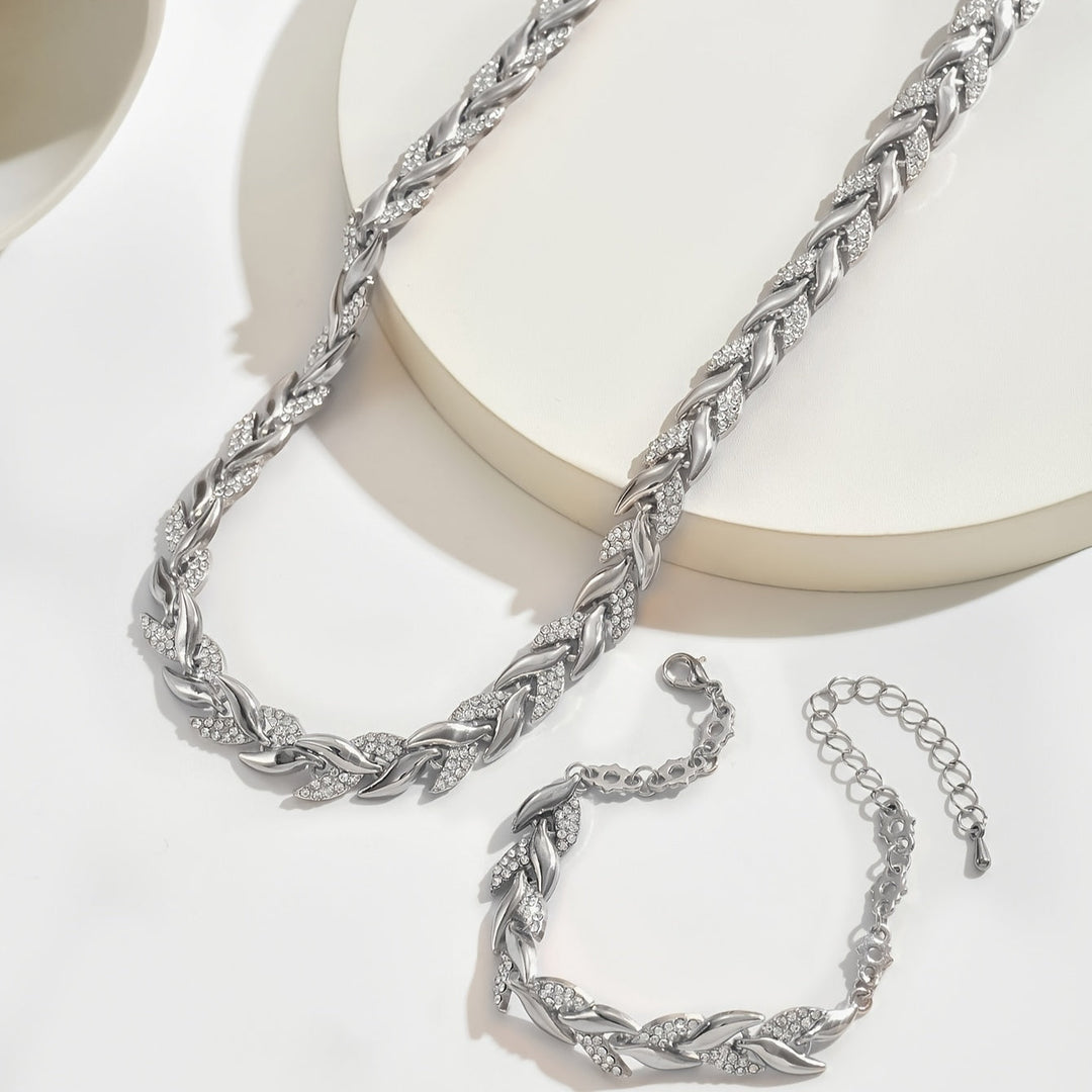 Elegant Necklace and Bracelet Set for Women