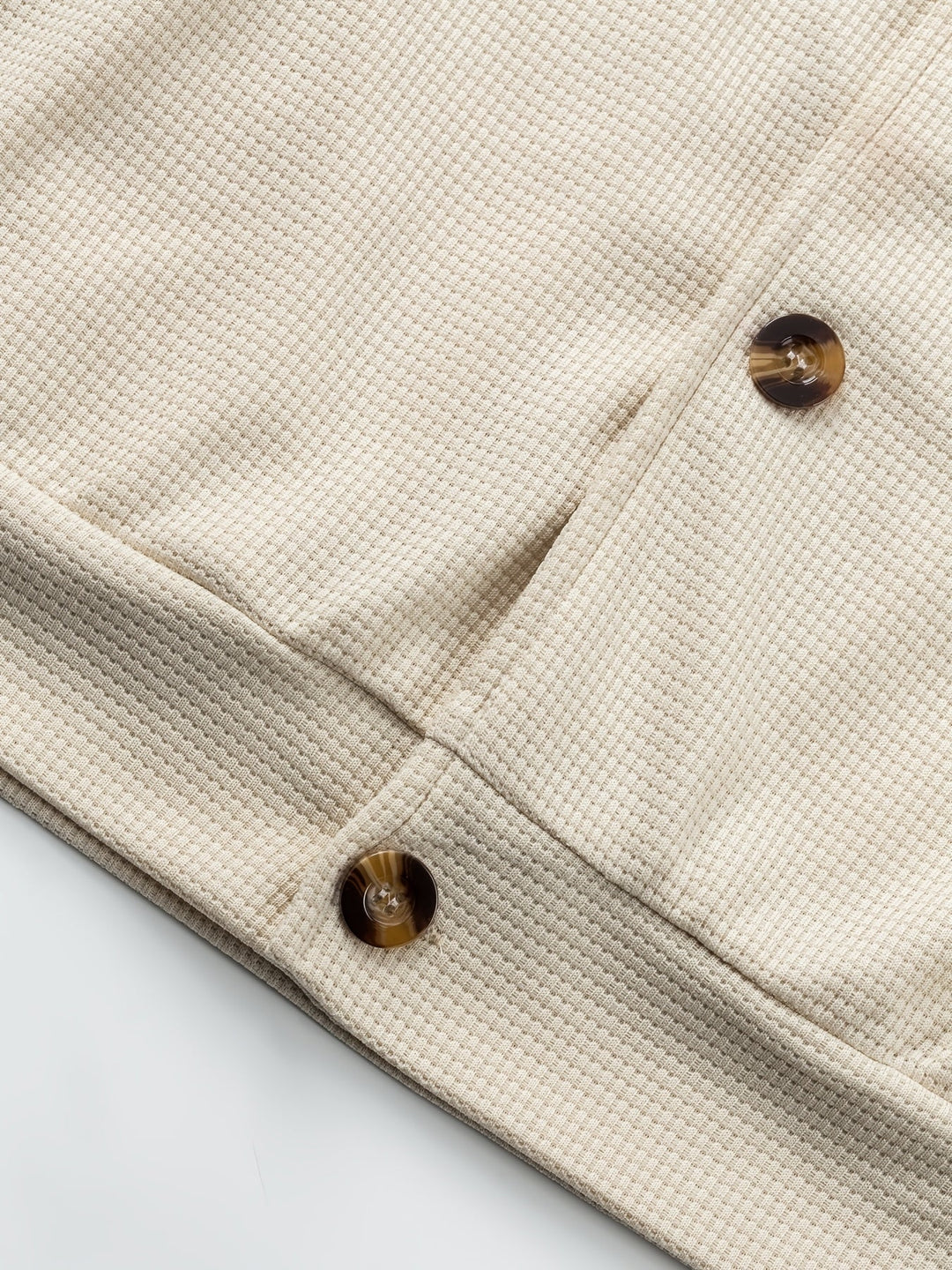 Button-Up Jacket for Men, Textured Style
