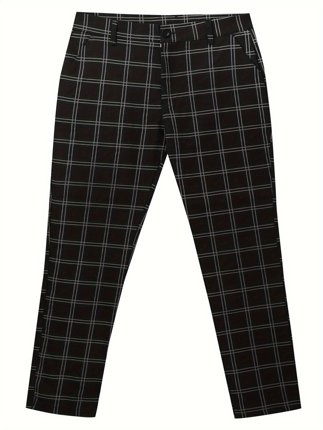 Refined Slim-Fit Trousers for Men, Plus Size