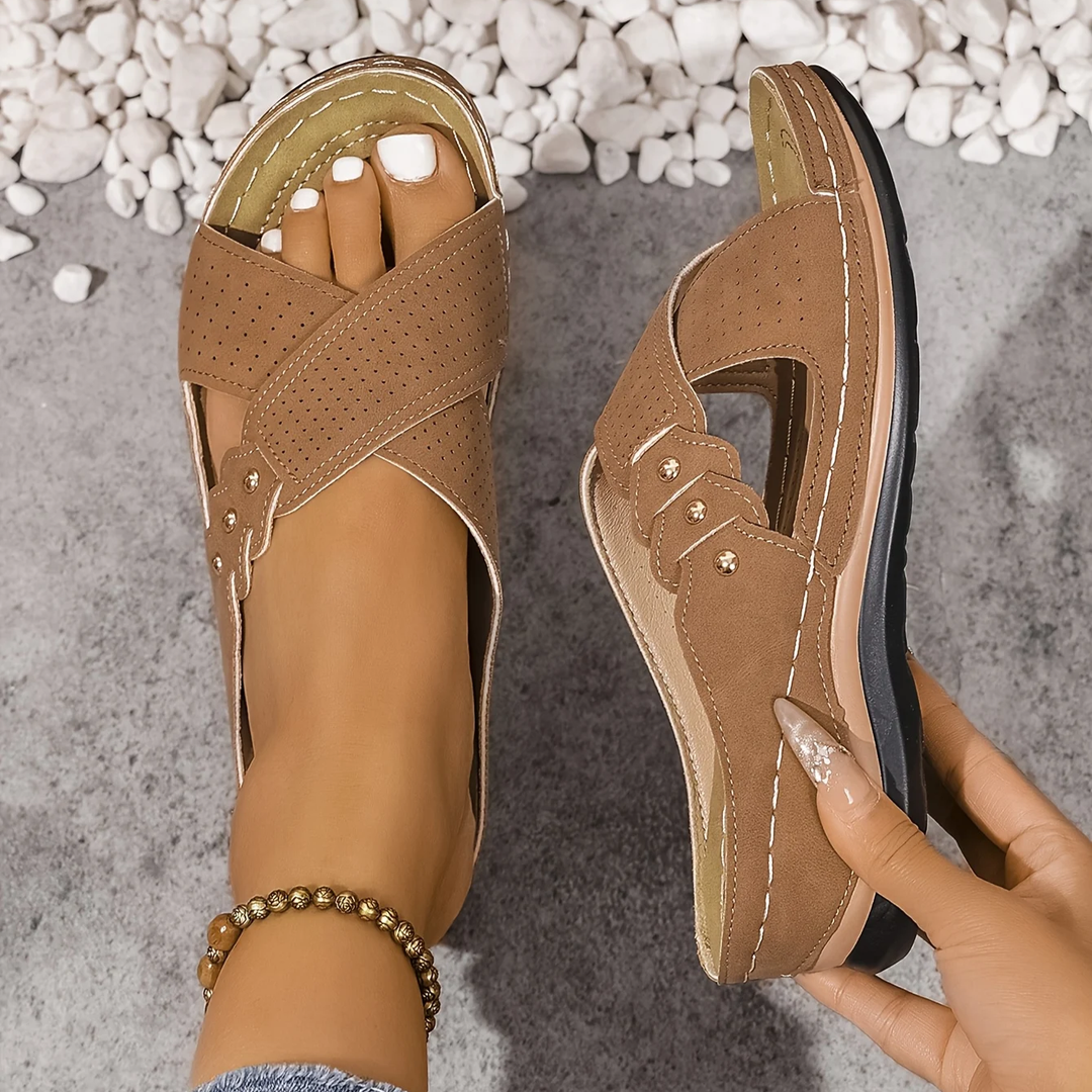 Premium Orthopedic Wedge Sandal, Arch Support