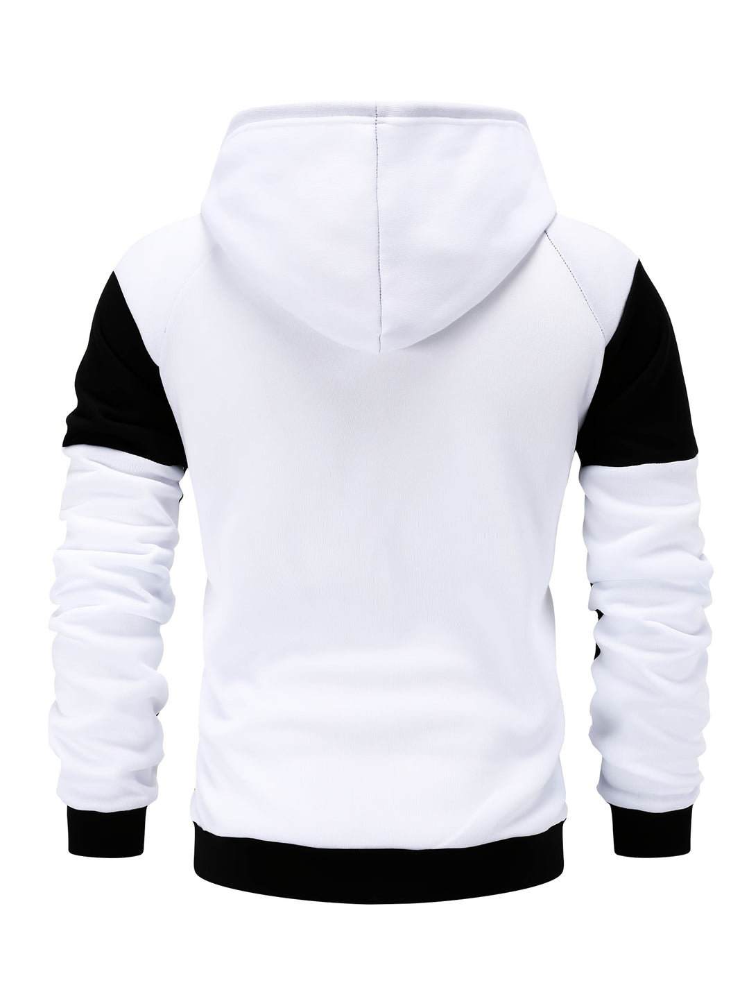 Color Block Zip-Up Hooded Jacket for Men