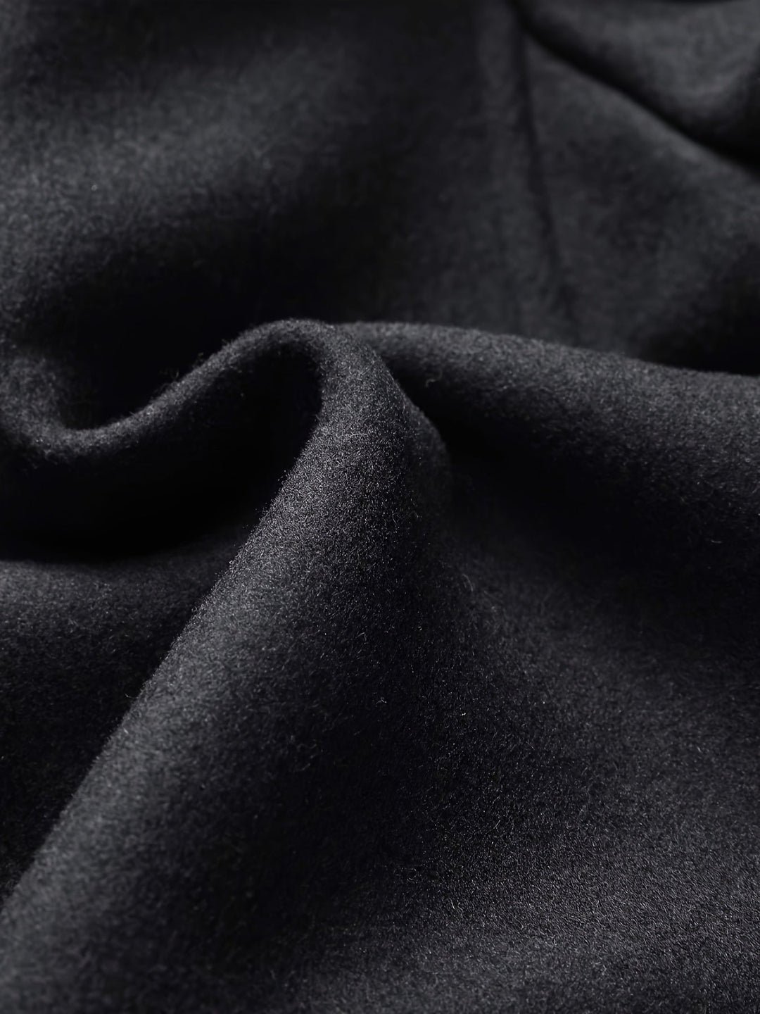 Tailored Single-Breasted Overcoat for Men, Plus Size