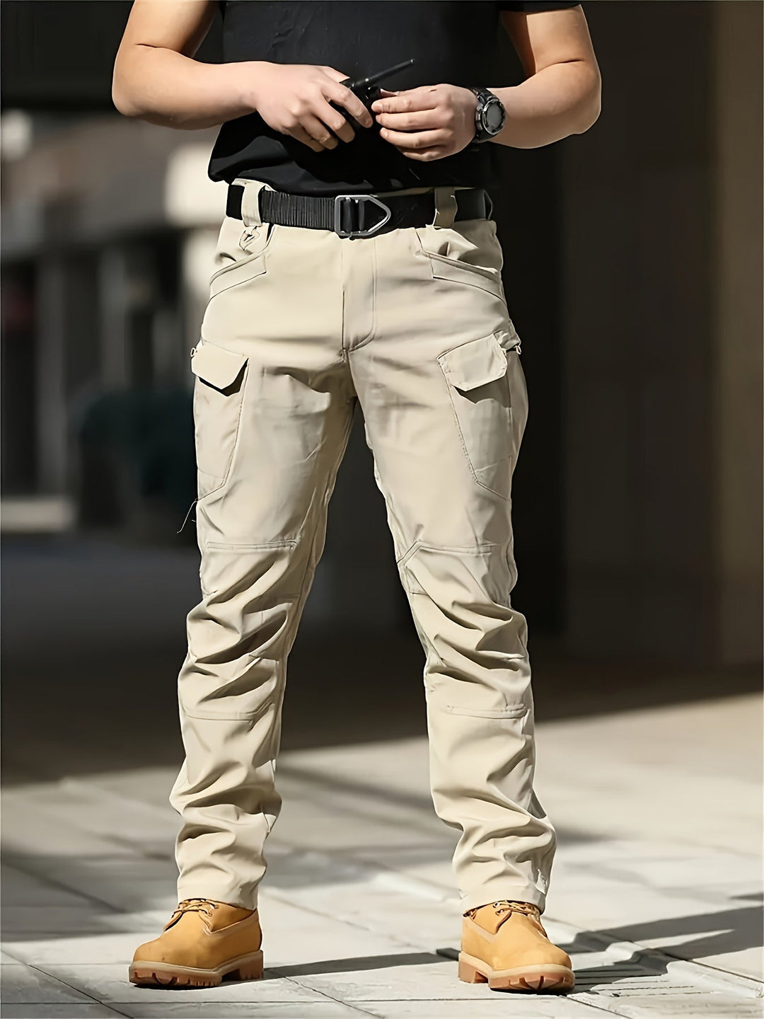 Multi-Pocket Tactical Trousers, Men's Rugged Fit
