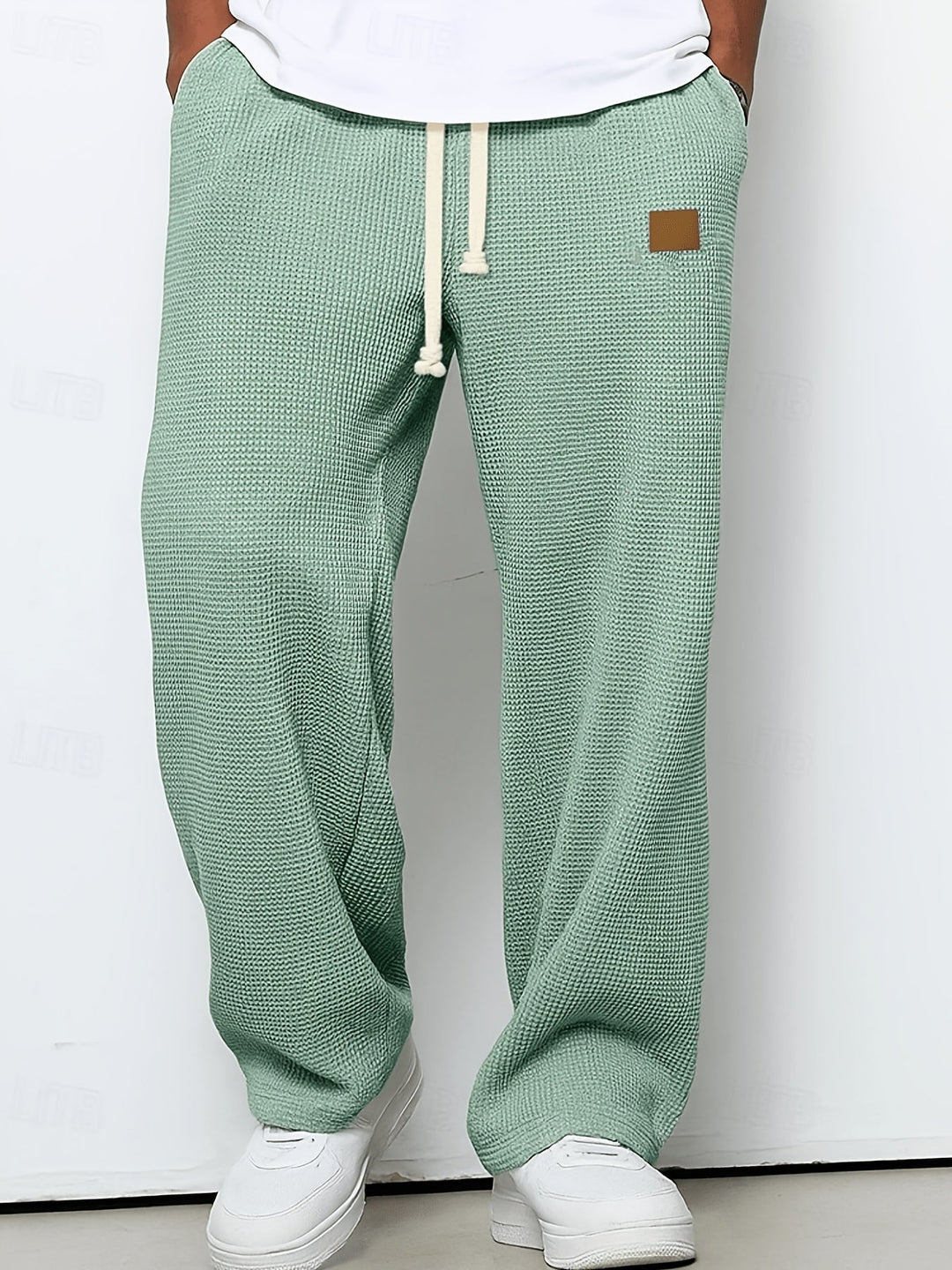 Relaxed Textured Pants for Men