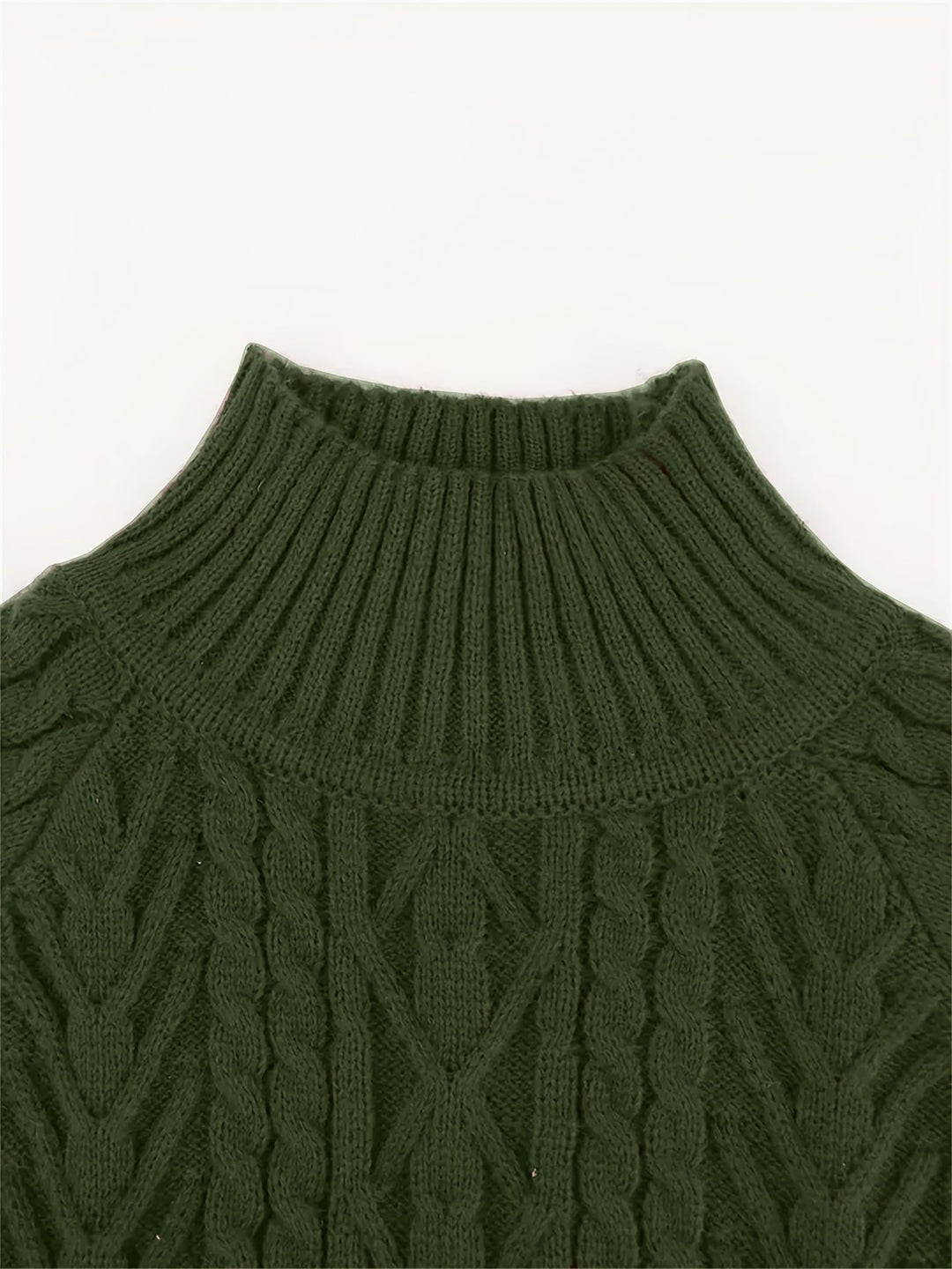 Half-Collar Sweater for Women, Textured Style