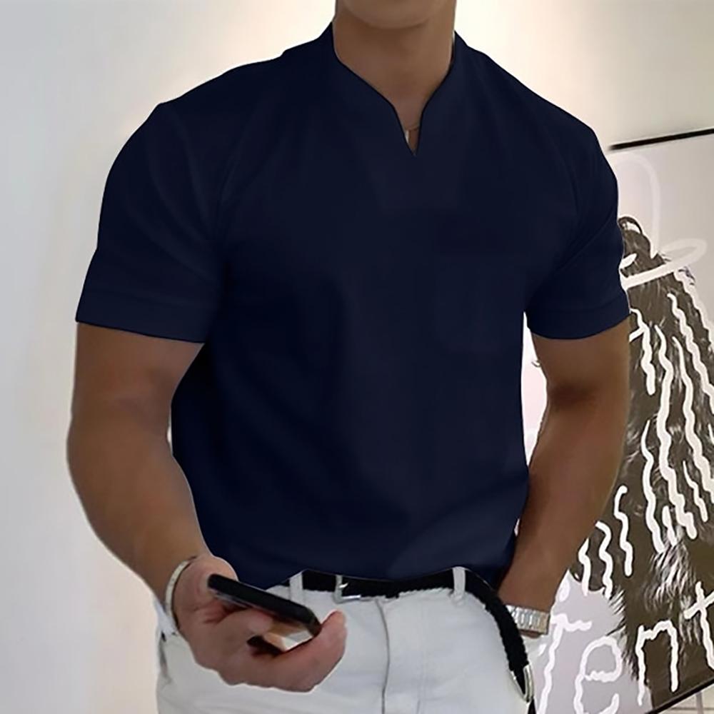 Refined Collar Polo Shirt for Men