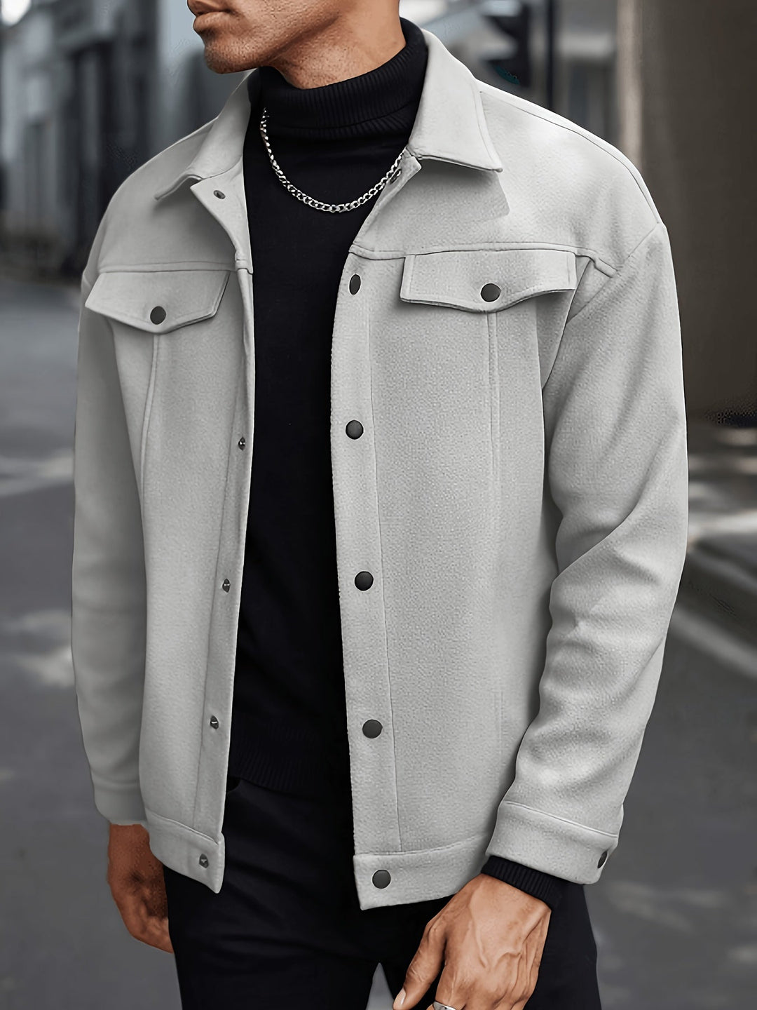 Utility Jacket for Men, Refined Style