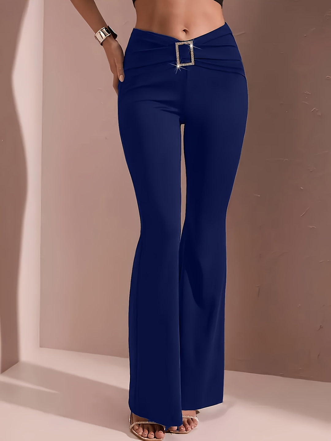 High-Waisted Flared Trousers for Women