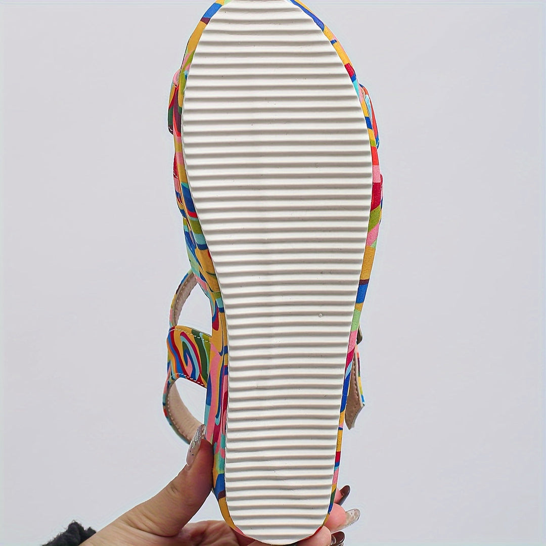 Strappy Platform Wedge Sandals for Women, Elegant Style