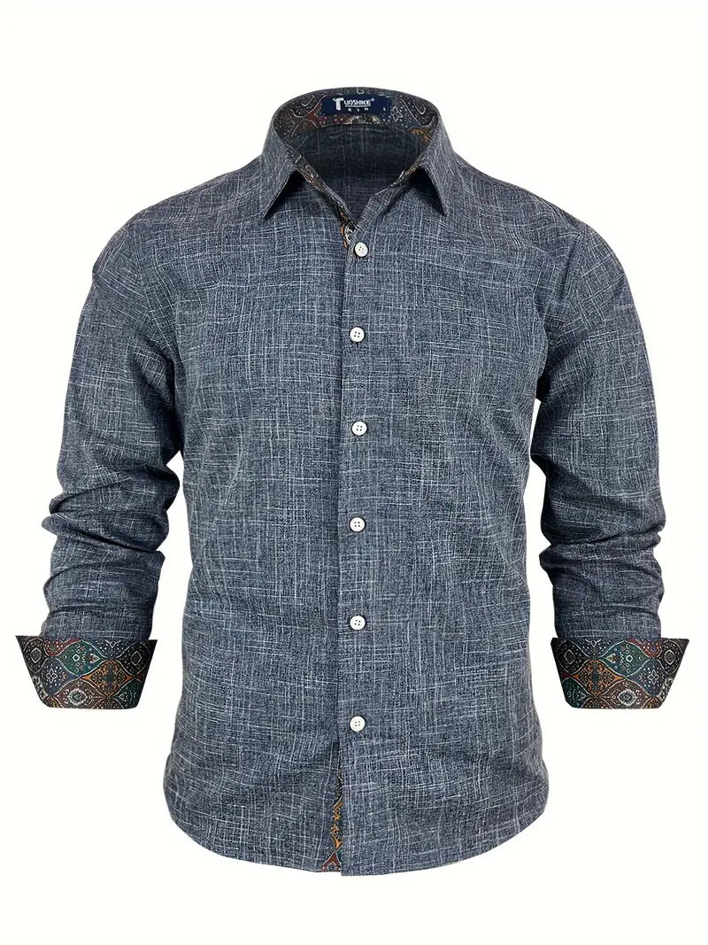 Button-Up Shirt for Men, Tailored Style