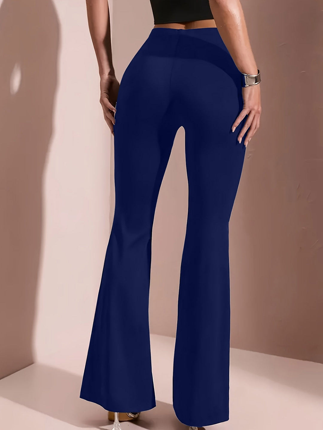 High-Waisted Flared Trousers for Women