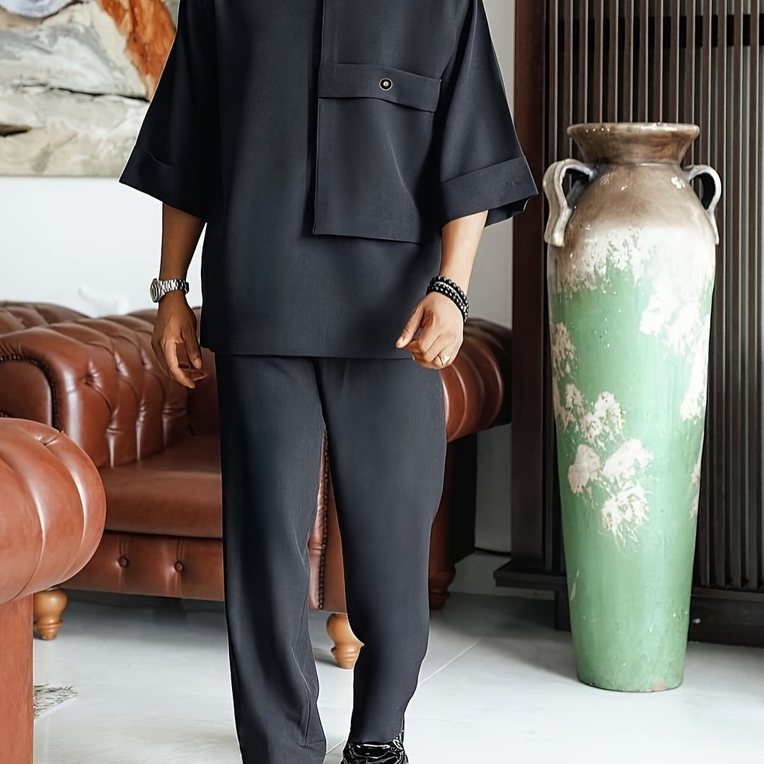 Two-Piece Set for Men, Relaxed Style