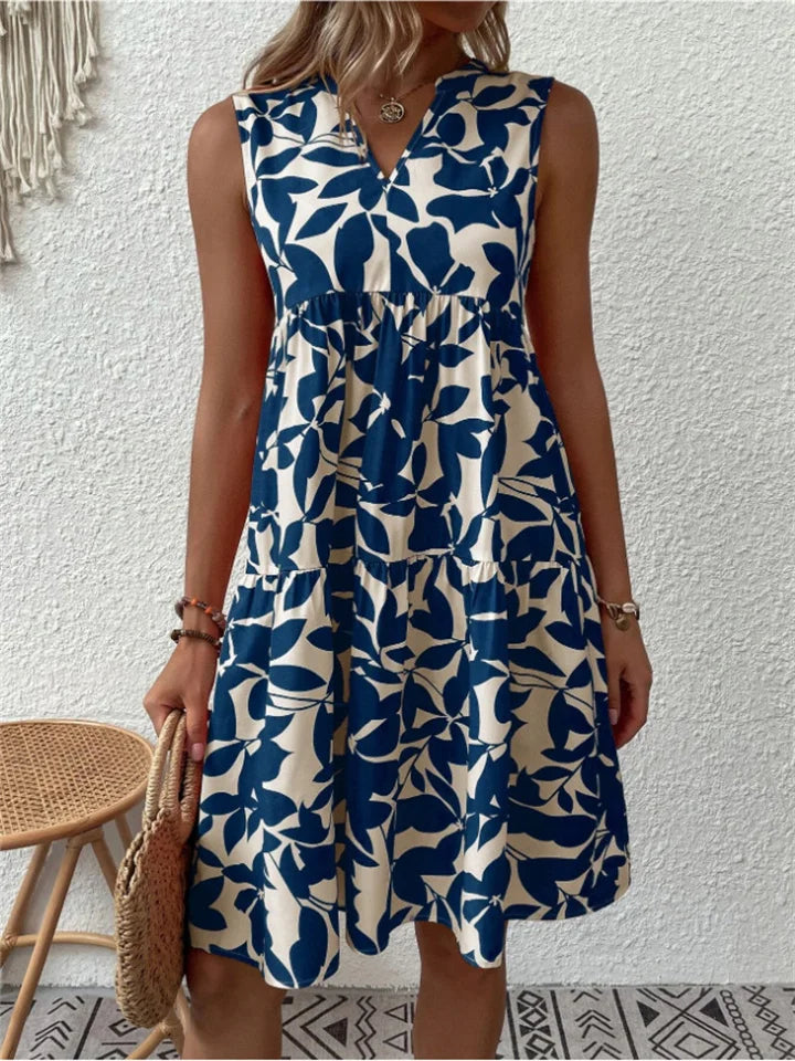 Romantic Floral A-Line Dress for Women, Plus Size