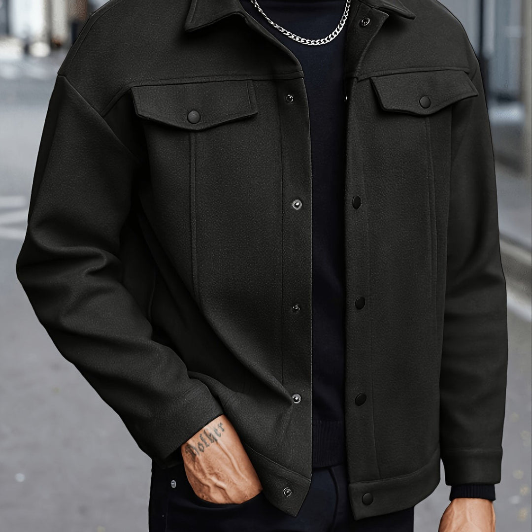 Utility Jacket for Men, Refined Style