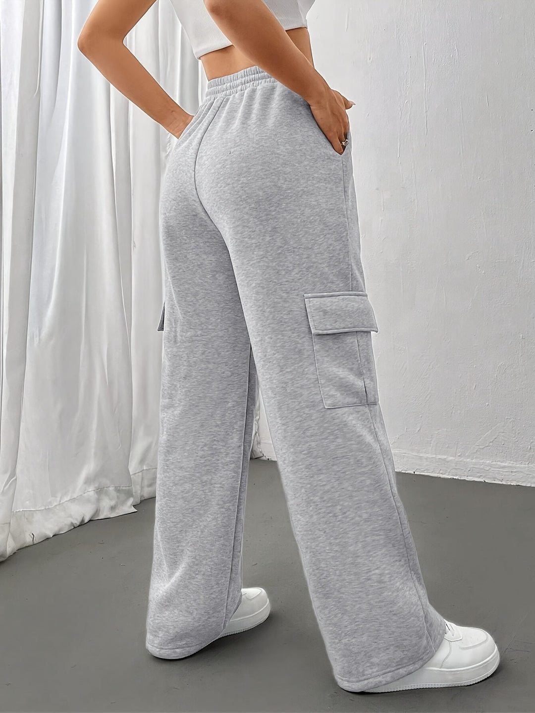 Relaxed Cargo Sweatpants for Women