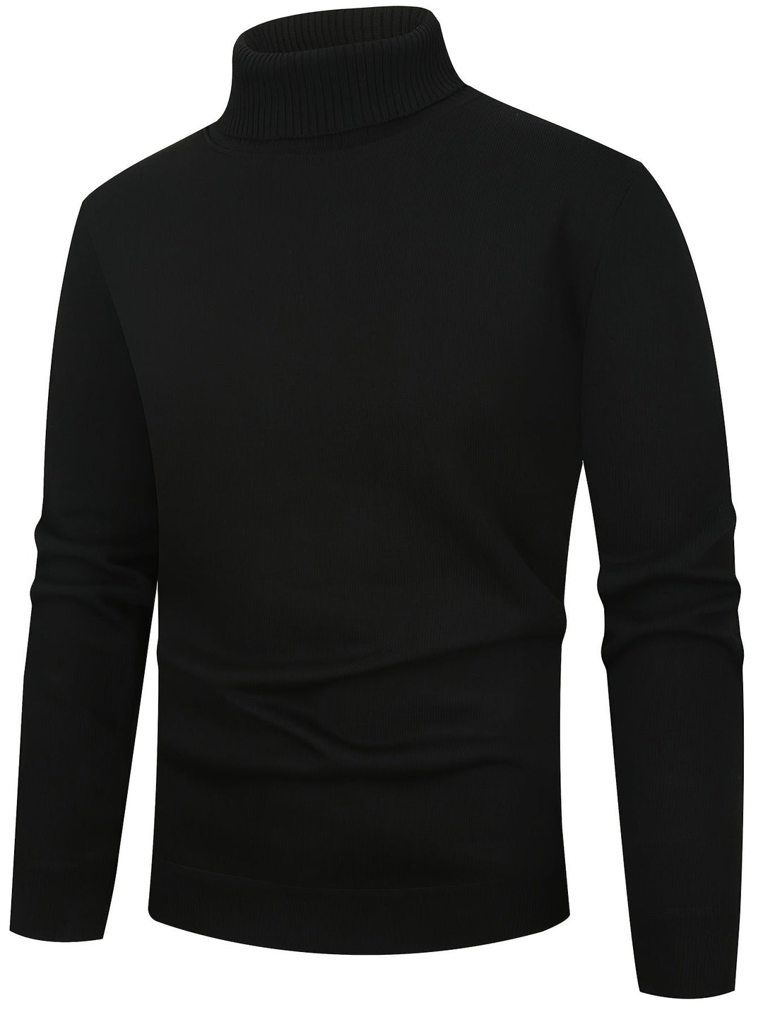 High-Neck Sweater for Men, Cozy Style