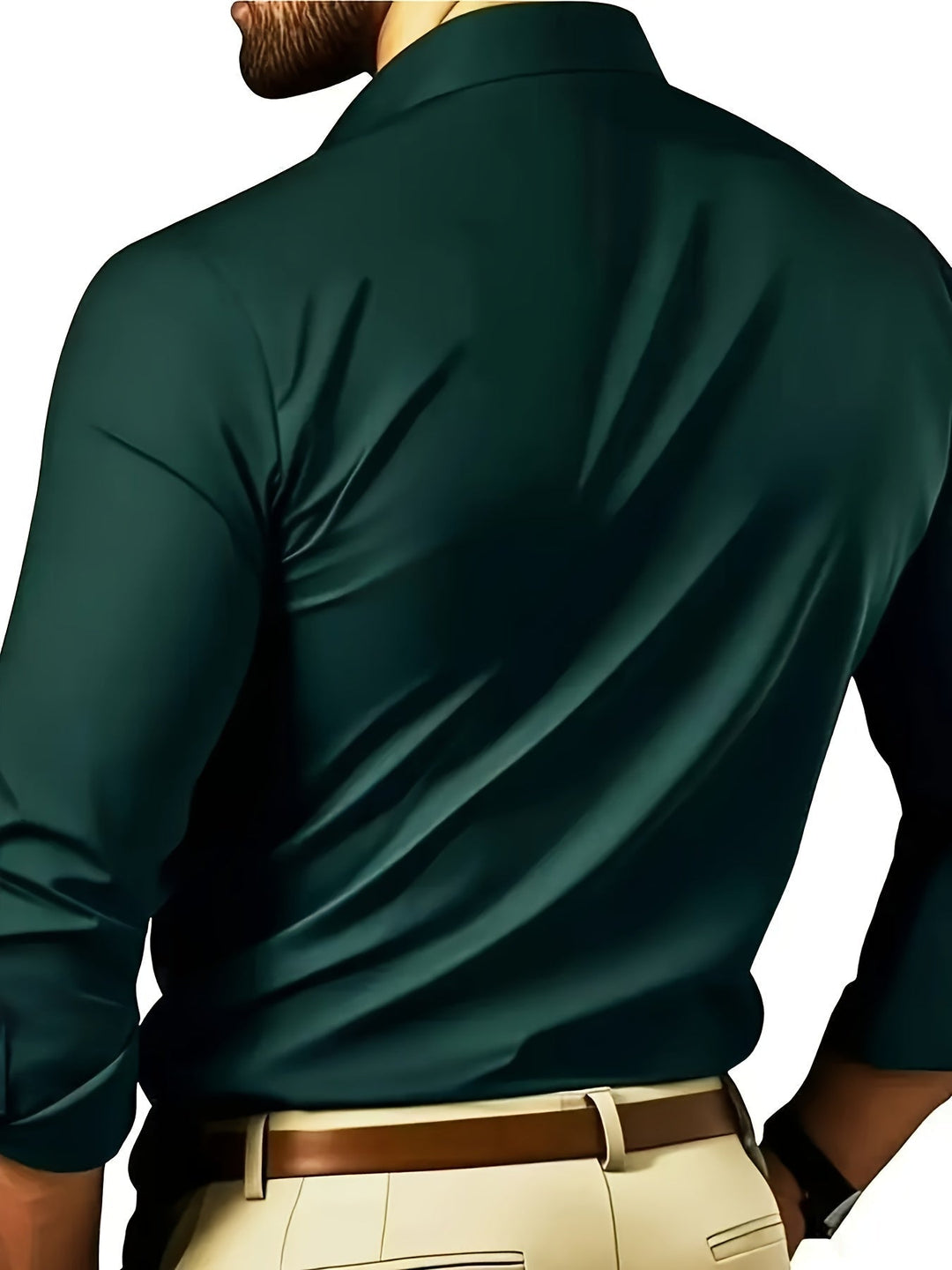 Slim-Fit Dress Shirt for Men, Refined Style