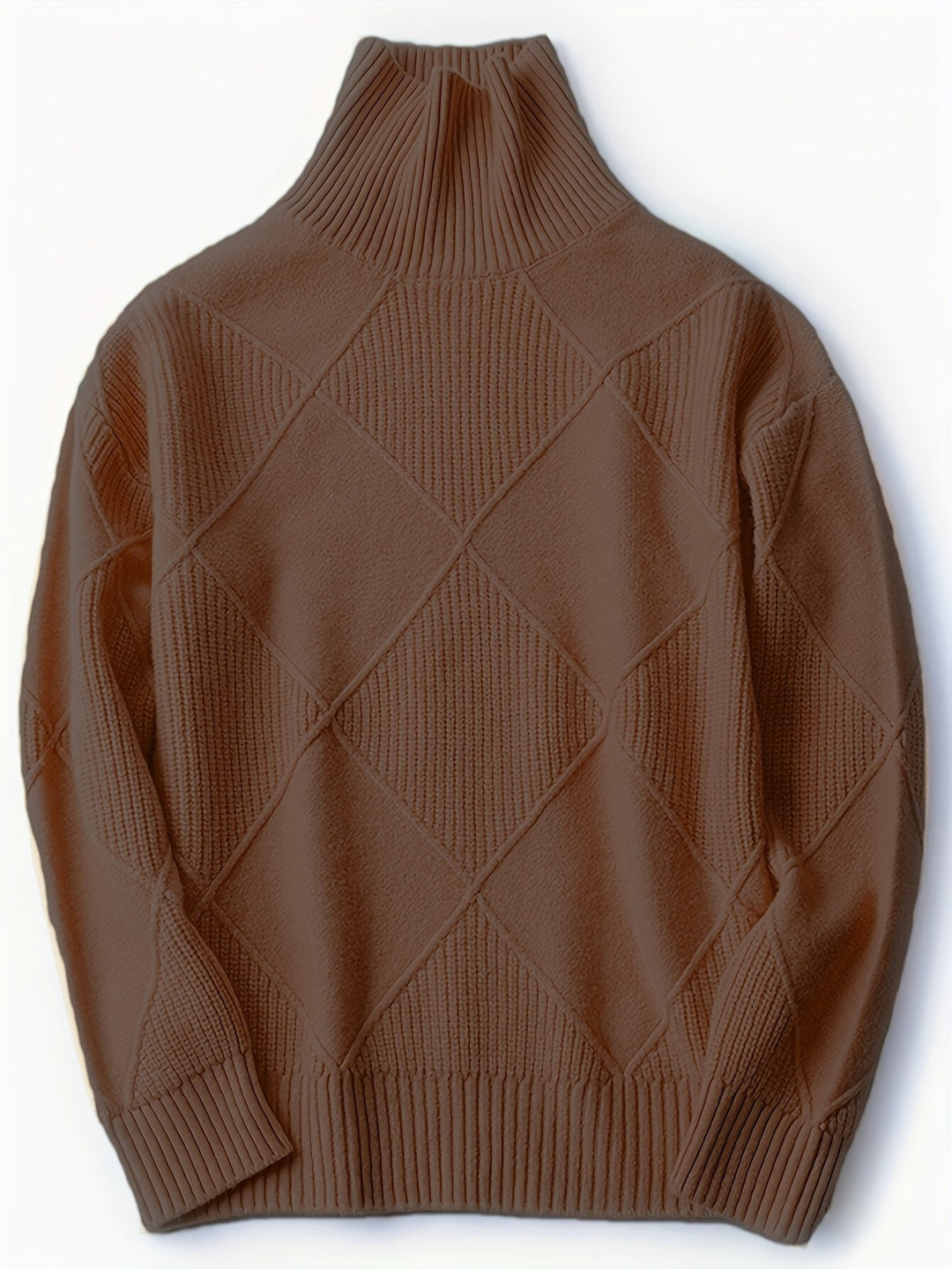 Turtleneck Sweater for Women, Textured Style