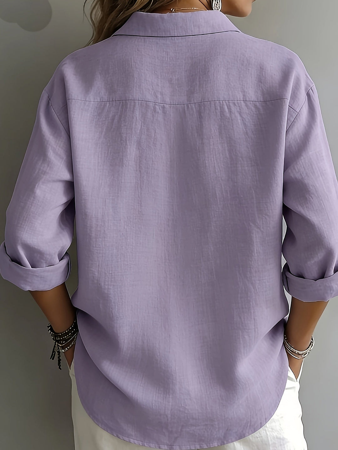 Collared Blouse for Women, Relaxed Style