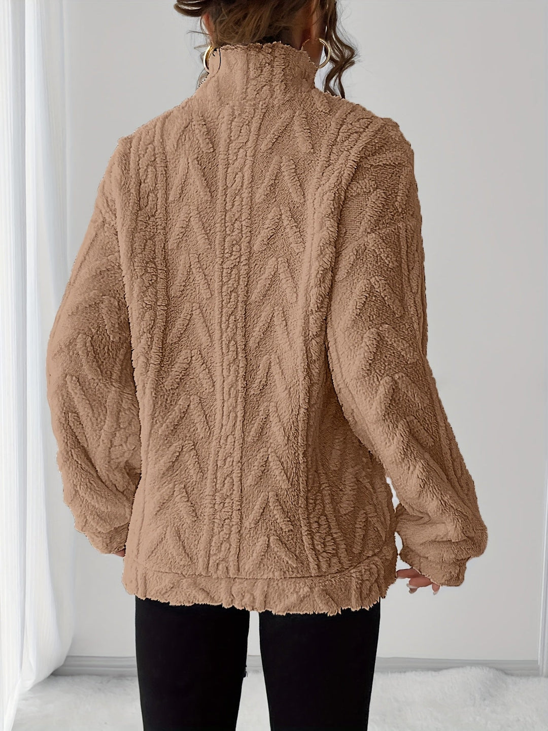 Textured Pullover for Women, Cozy Style
