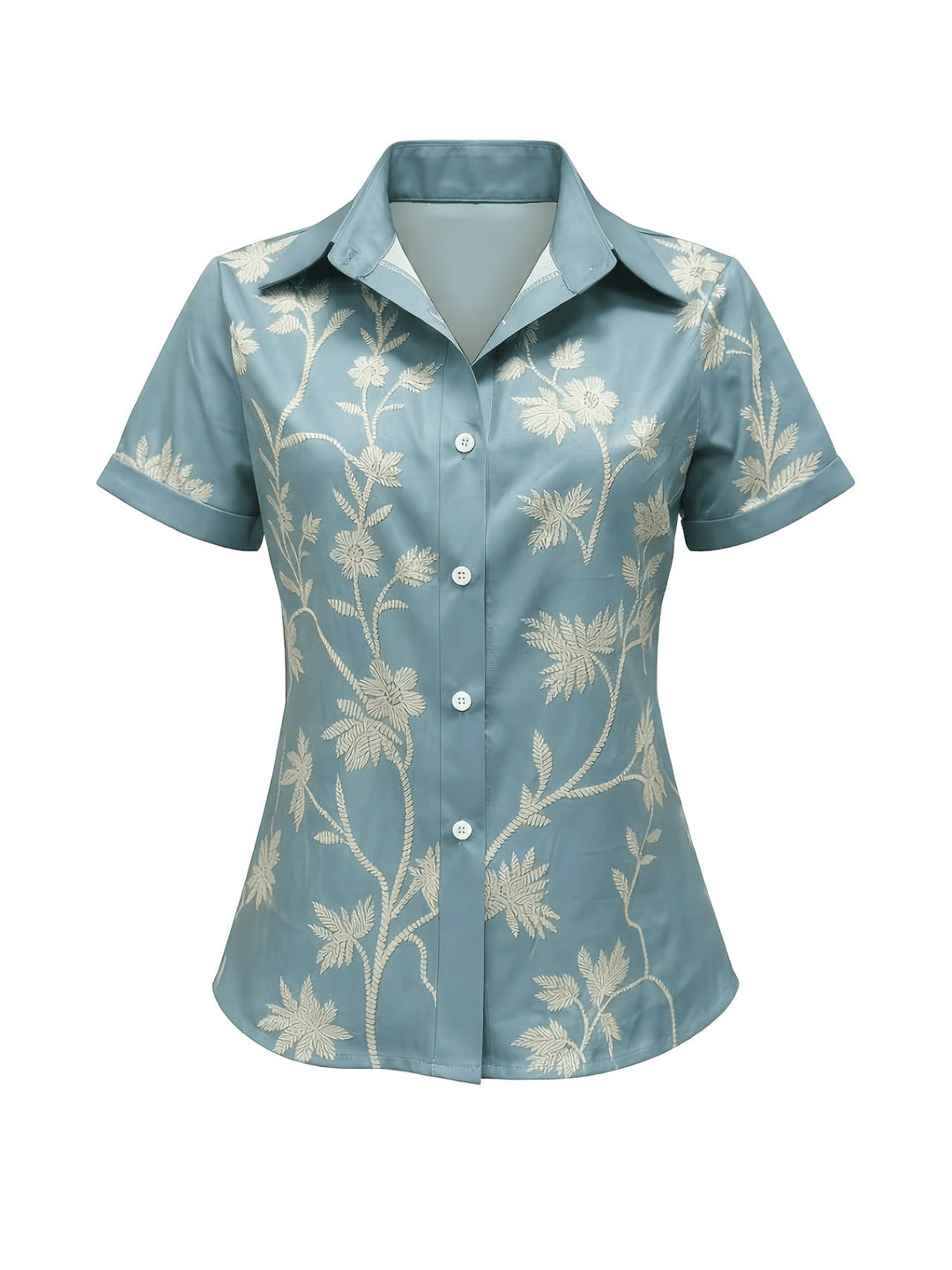 Botanical Print Shirt for Women