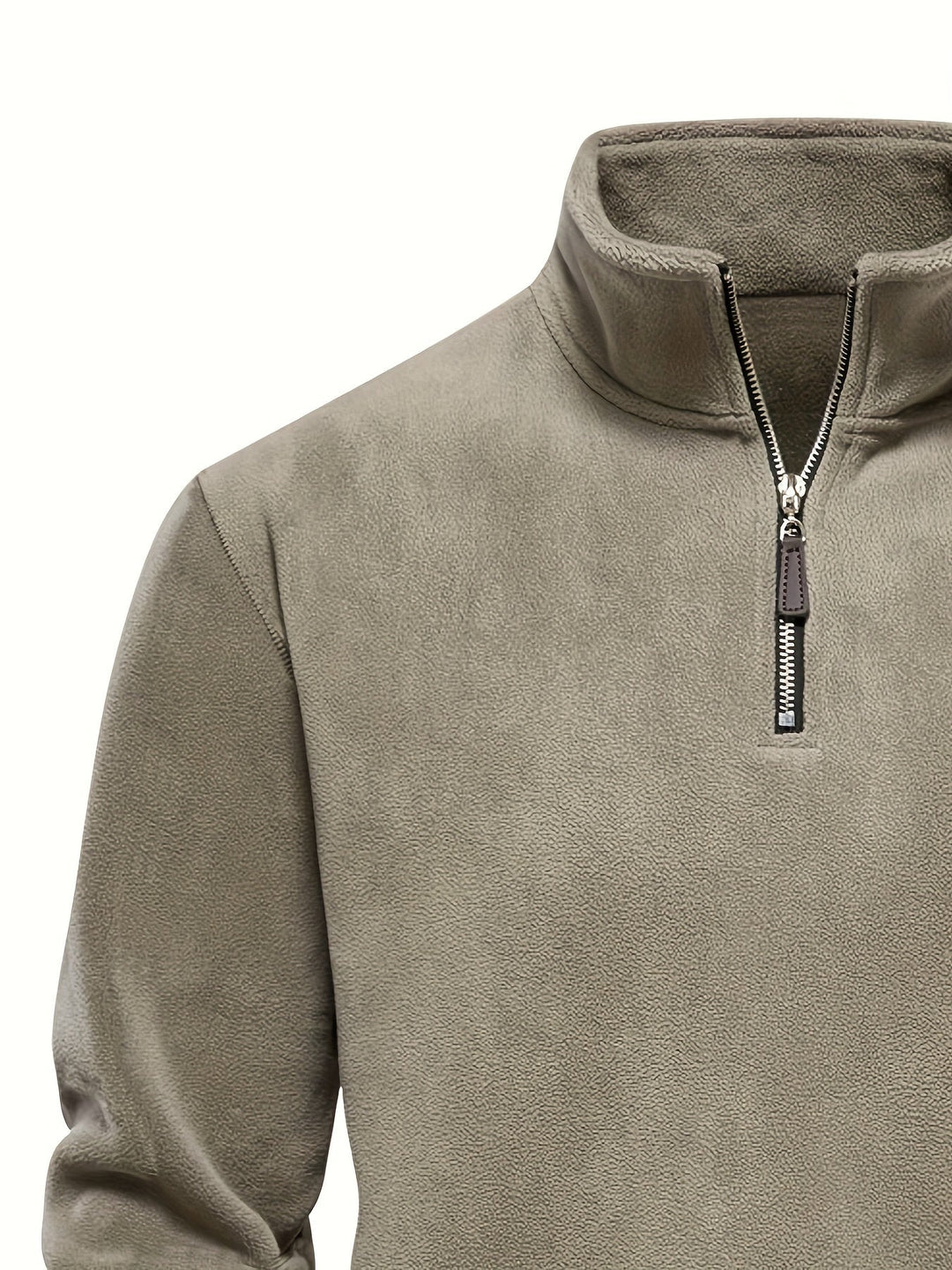 Men's Half-Zip Stand-Collar Pullover