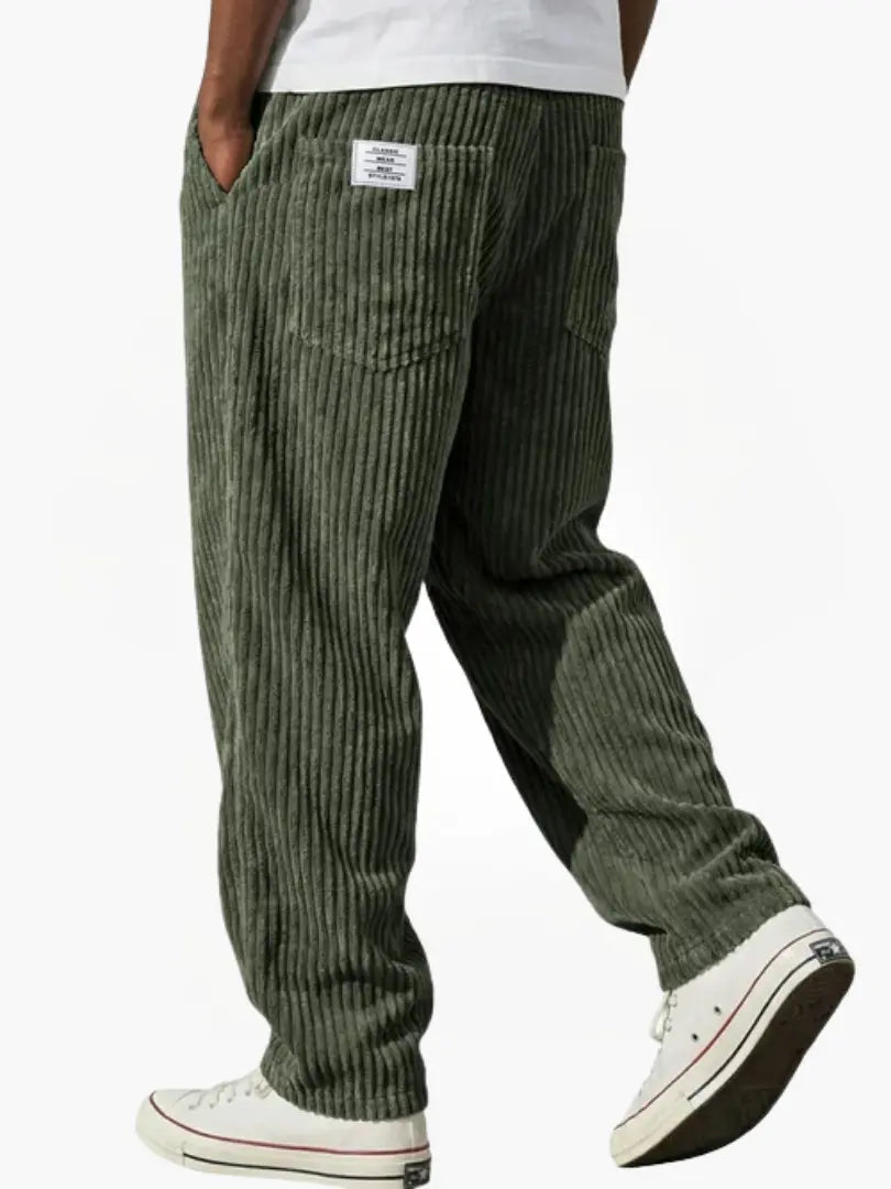 Vintage-Inspired Corduroy Trousers for Men