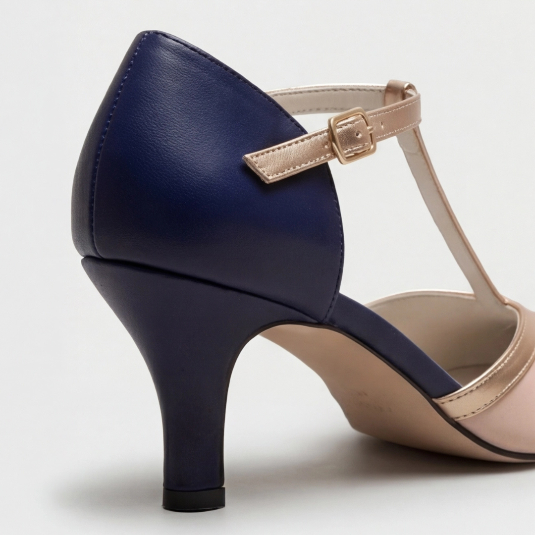 T-Strap Closed Toe Heel, Women's Classic Fit