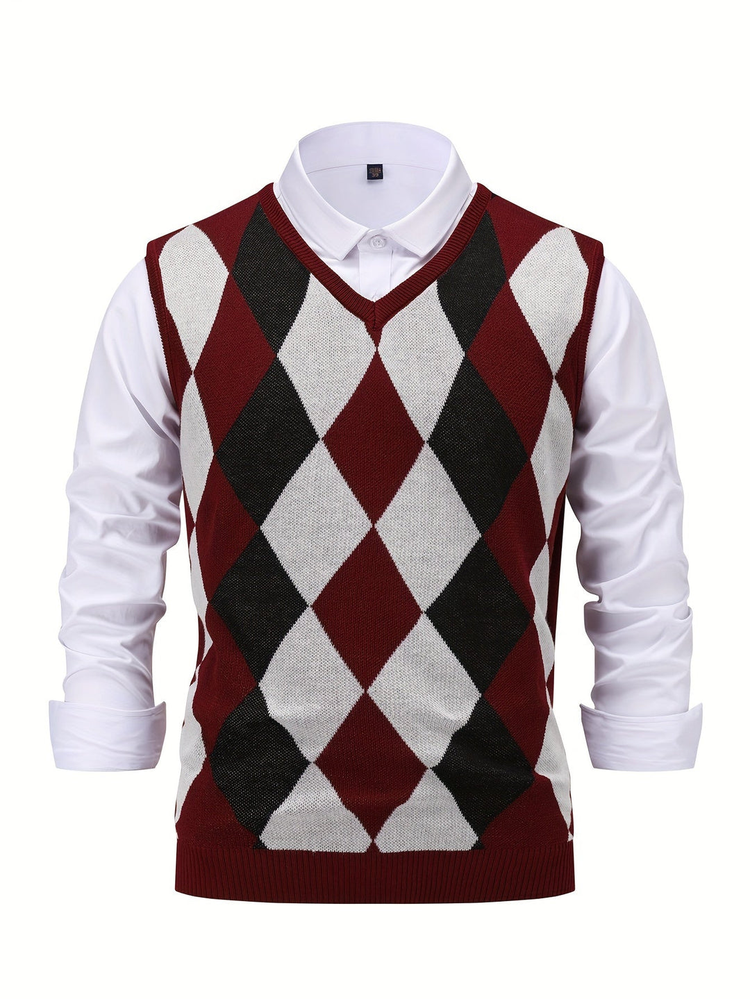 Argyle Sweater Vest, Men's Classic Fit