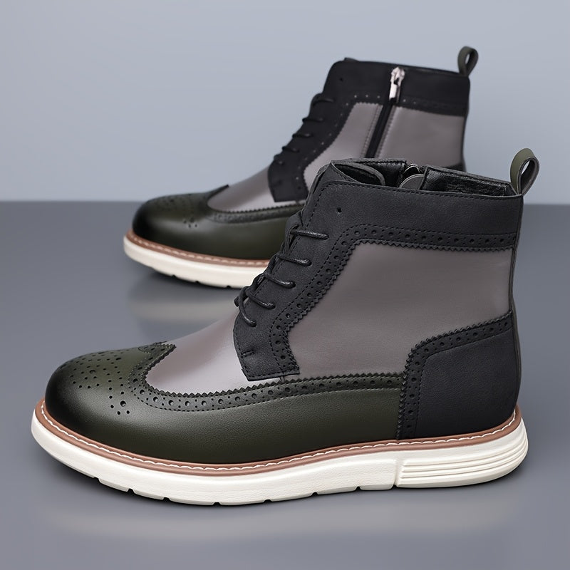 Wingtip Ankle Boots, Men's Refined Fit