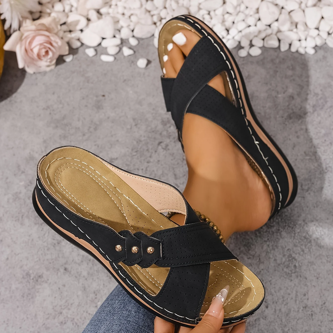 Premium Orthopedic Wedge Sandal, Arch Support