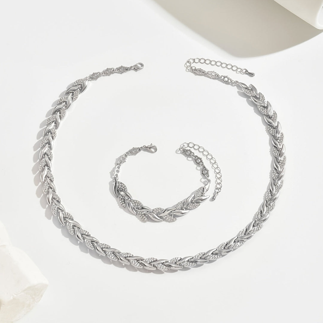 Elegant Necklace and Bracelet Set for Women