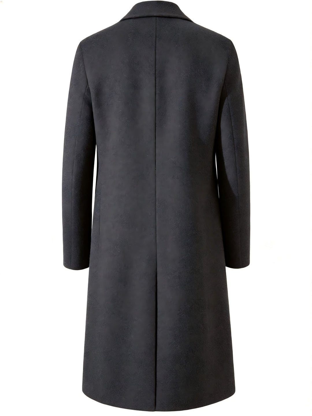 Refined Long Trench Coat for Men, Plus Size