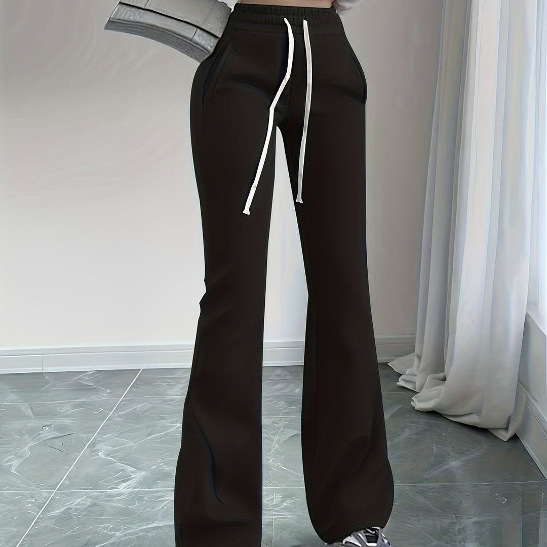 High-Waist Flared Lounge Pants for Women