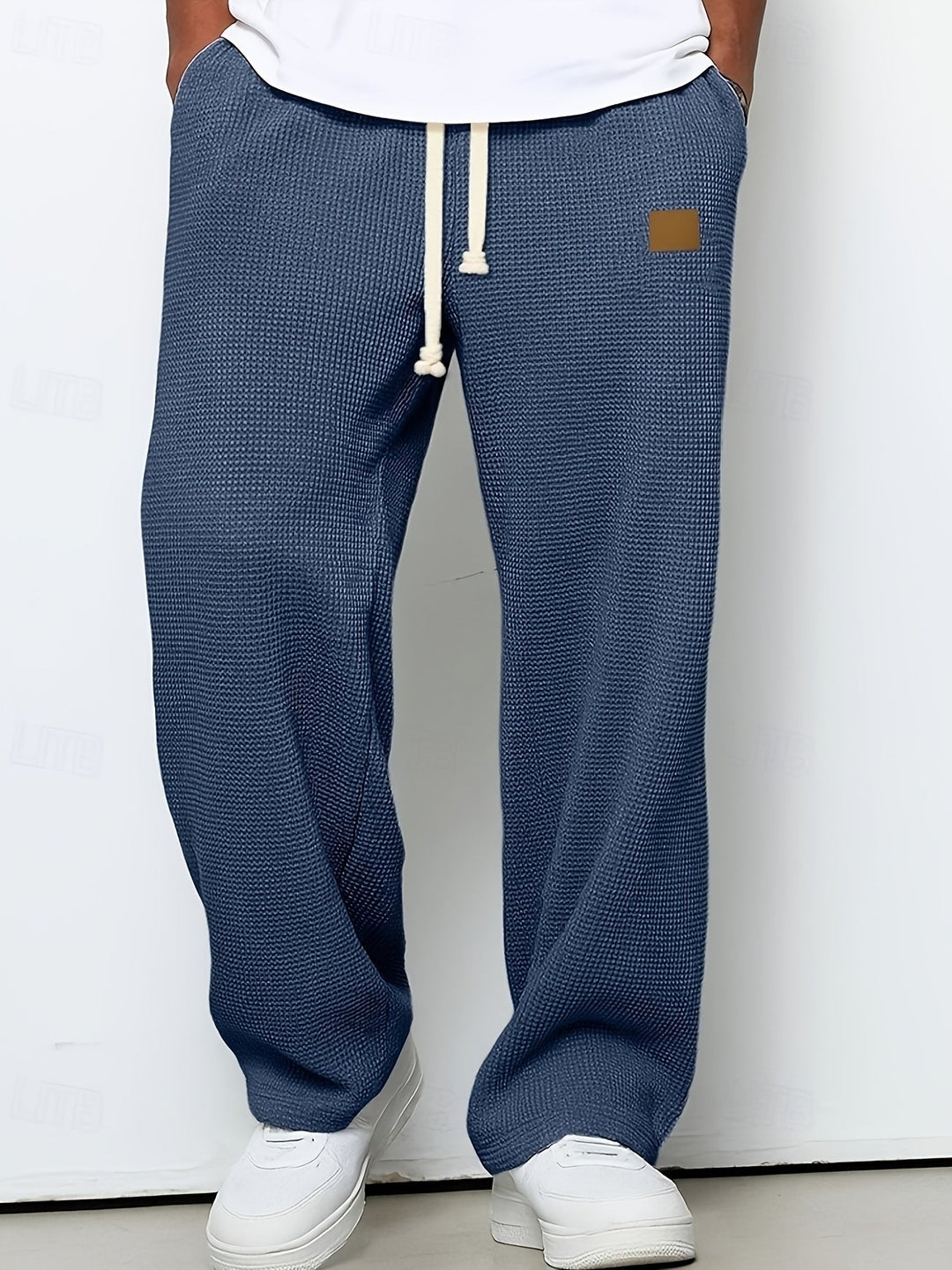 Relaxed Textured Pants for Men