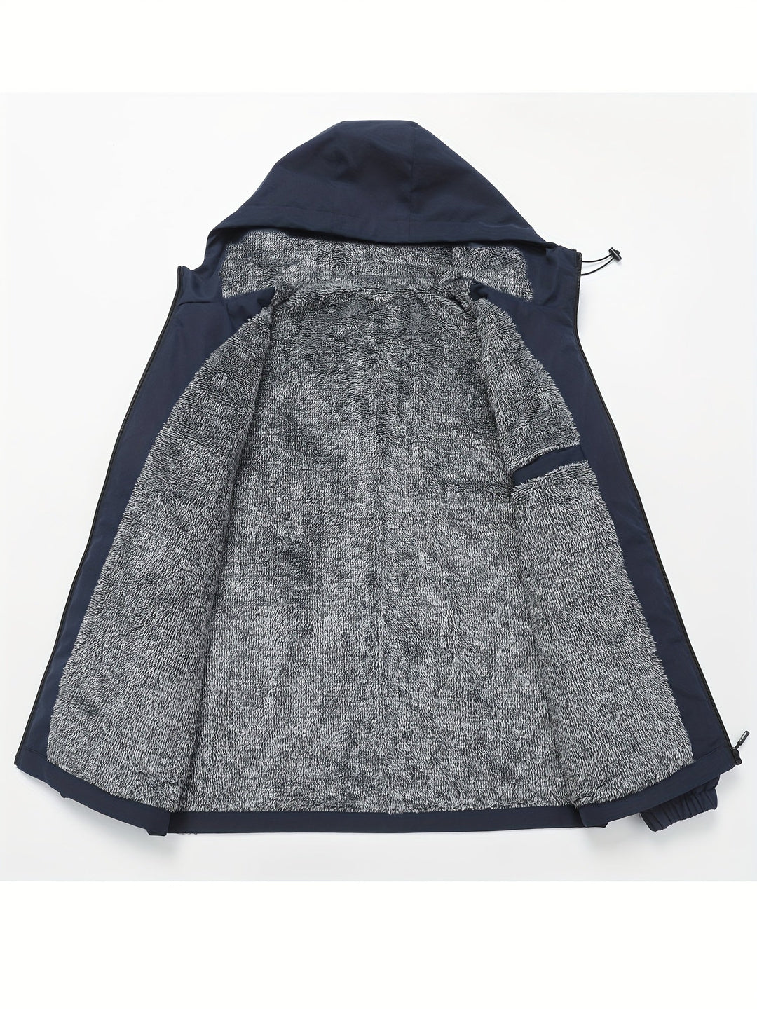 Cozy Fleece-Lined Hooded Jacket for Men